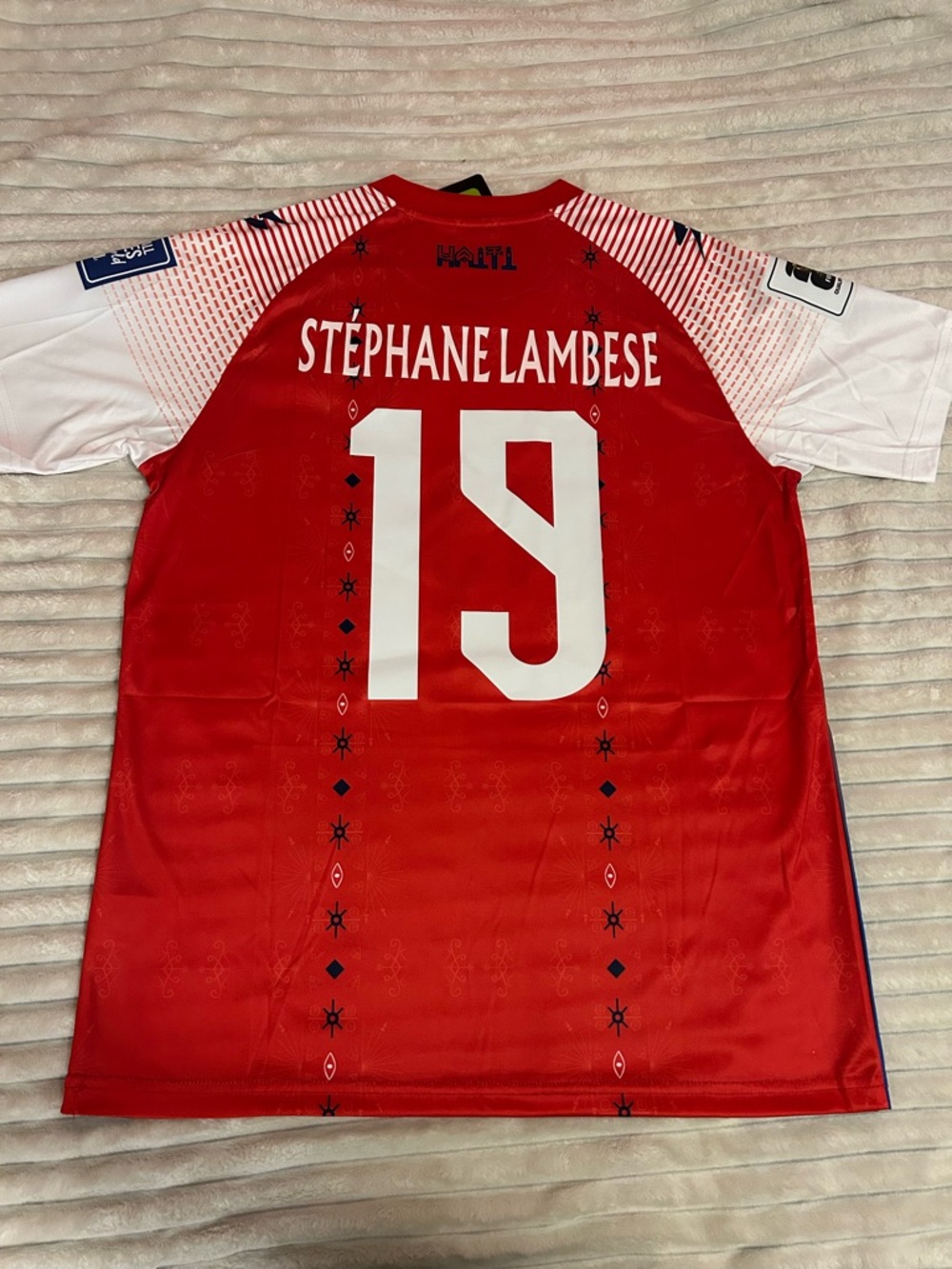 Men’s Red #19 Soccer Jersey